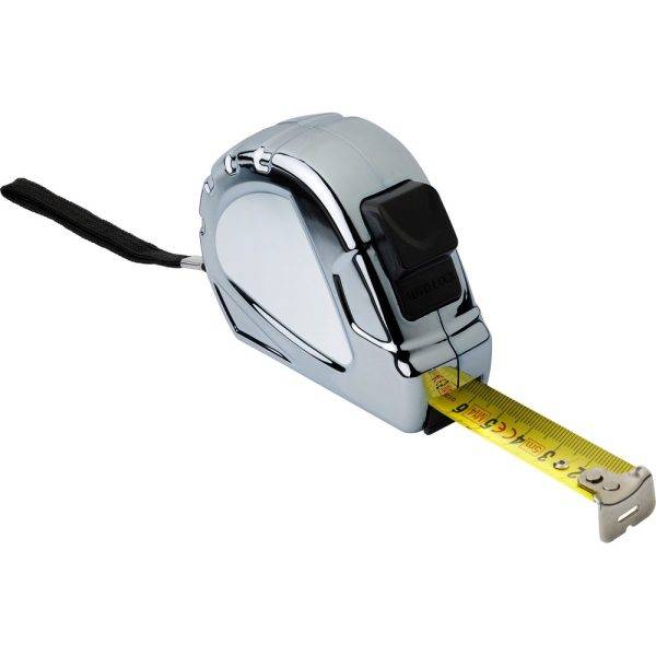 Mètre-ruban 5m argent personnalisable avec logo