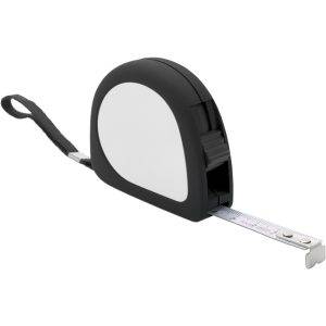Mètre-ruban 5m noir personnalisable avec logo