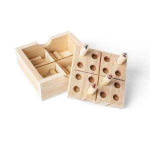 Mini jeu de sudoku brun personnalisable avec logo