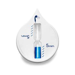Minuteur Douche blanc personnalisable avec logo