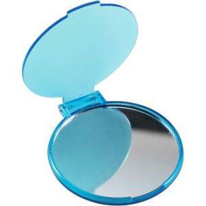 Miroir bleu clair personnalisable avec logo