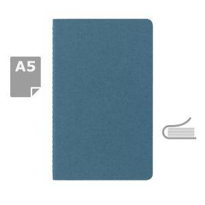 MOLESKINE Cahier Journal approx. A5 bleu clair personnalisable