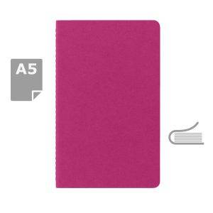 MOLESKINE Cahier Journal approx. A5 fuchsia personnalisable avec logo – réf. VM024-31