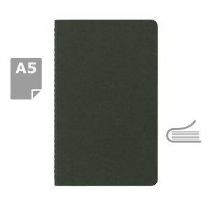 MOLESKINE Cahier Journal approx. A5 kaki personnalisable avec logo – réf. VM024-25