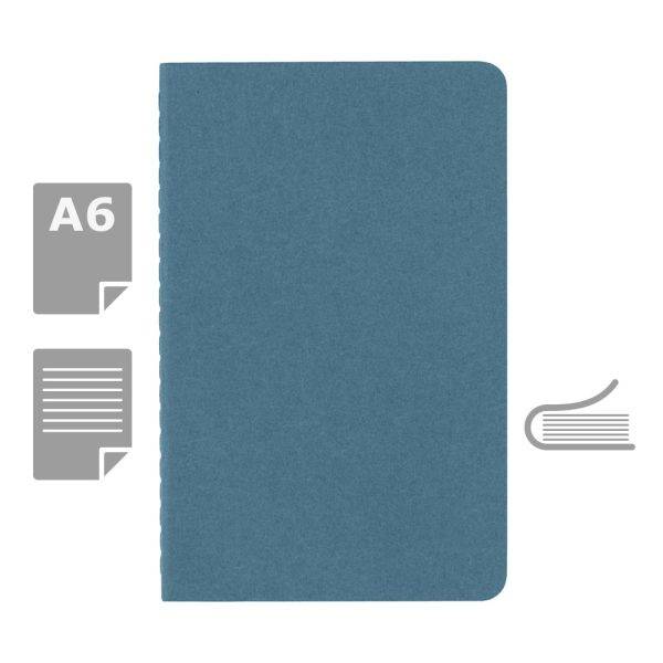 MOLESKINE Cahier Journal approx. A6 bleu clair personnalisable