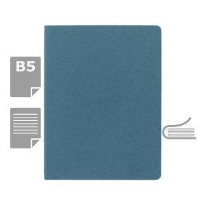 MOLESKINE Cahier Journal approx. B5 bleu clair personnalisable