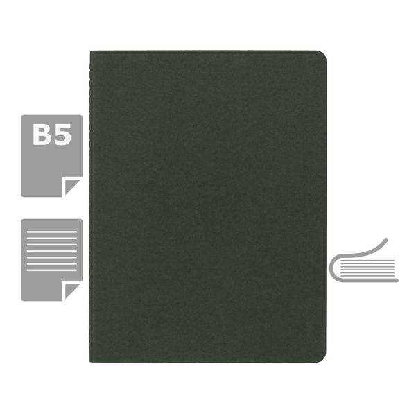 MOLESKINE Cahier Journal approx. B5 kaki personnalisable avec logo