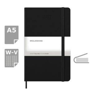 MOLESKINE diary czarny personnalisable avec logo – réf. VM397-03/2027