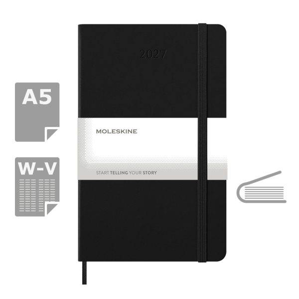 MOLESKINE diary czarny personnalisable avec logo – réf. VM397-03/2027