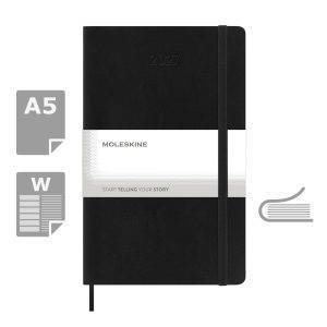 MOLESKINE diary czarny personnalisable avec logo – réf. VM398-03/2027
