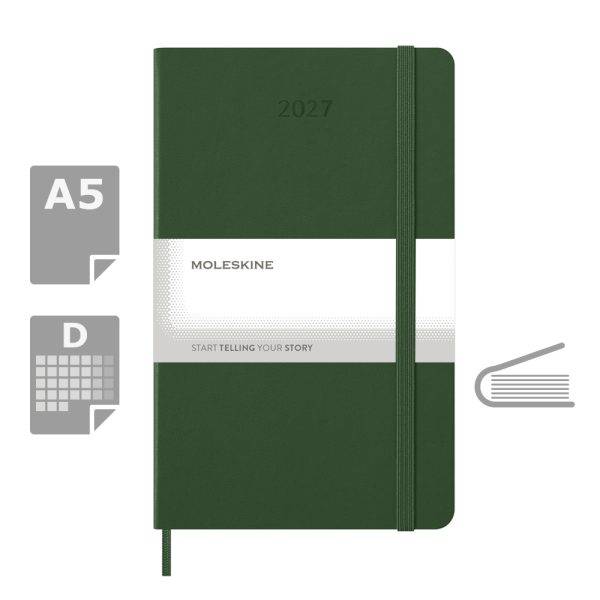 MOLESKINE diary khaki personnalisable avec logo – réf. VM394-25/2027