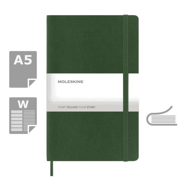 MOLESKINE diary khaki personnalisable avec logo – réf. VM398-25/2027