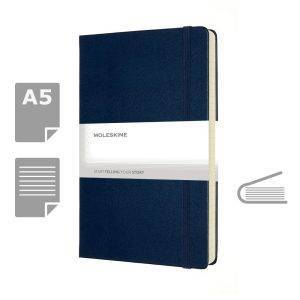 MOLESKINE EXPANDED Notebook approx. A5 bleu fonce personnalisable