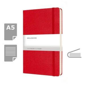 MOLESKINE EXPANDED Notebook approx. A5 rouge personnalisable avec logo