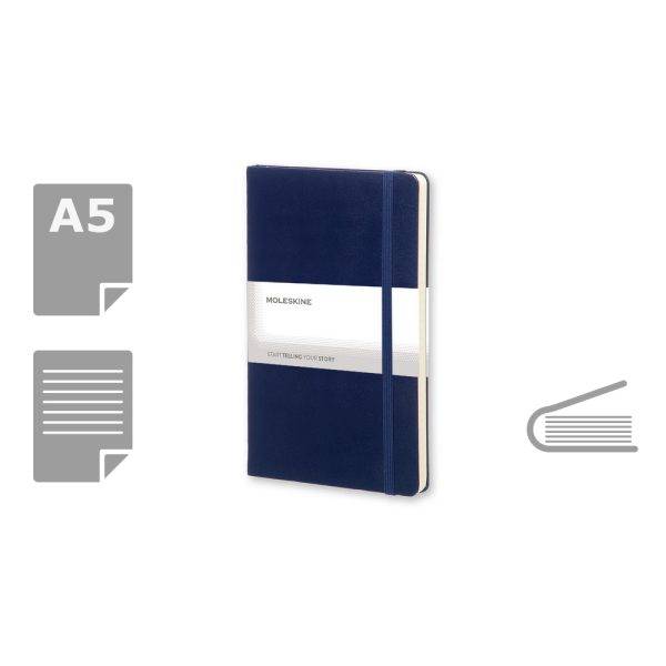 MOLESKINE Notebook approx. A5 bleu marine personnalisable avec logo