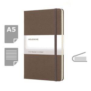 MOLESKINE Notebook approx. A5 brun personnalisable avec logo