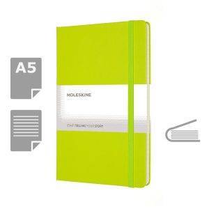 MOLESKINE Notebook approx. A5 citron vert personnalisable avec logo