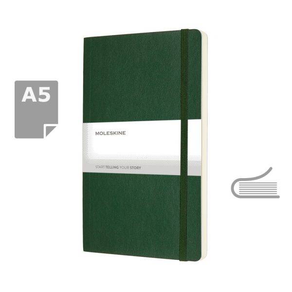 MOLESKINE Notebook approx. A5 kaki personnalisable avec logo – réf. VM306-25