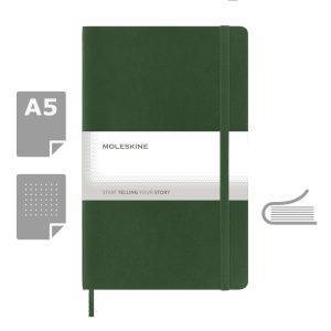 MOLESKINE Notebook approx. A5 vert personnalisable avec logo