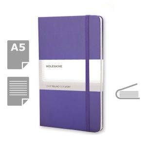 MOLESKINE Notebook approx. A5 violet personnalisable avec logo