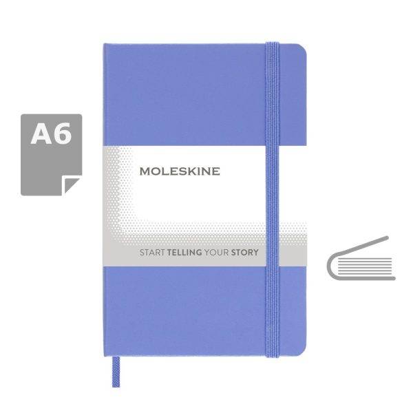 MOLESKINE Notebook approx. A6 bleu personnalisable avec logo – réf. VM202-11