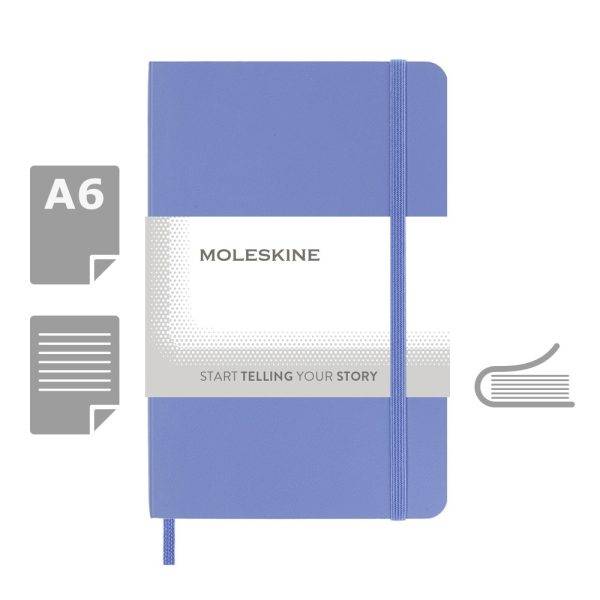 MOLESKINE Notebook approx. A6 bleu personnalisable avec logo – réf. VM203-11