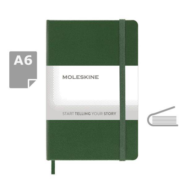 MOLESKINE Notebook approx. A6 kaki personnalisable avec logo – réf. VM202-25