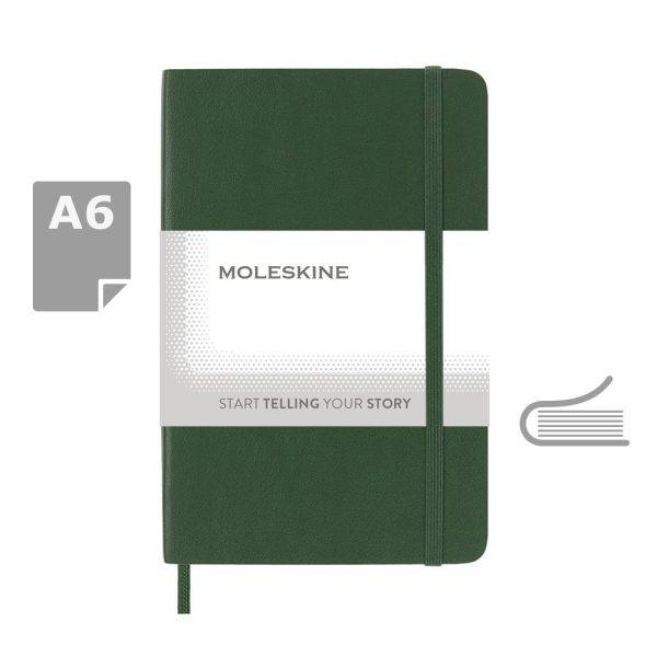 MOLESKINE Notebook approx. A6 kaki personnalisable avec logo – réf. VM205-25