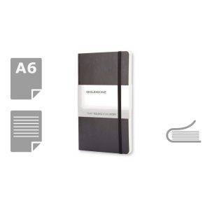 MOLESKINE Notebook approx. A6 noir personnalisable avec logo – réf. VM203-03