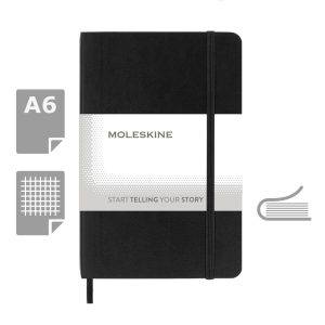 MOLESKINE Notebook approx. A6 noir personnalisable avec logo