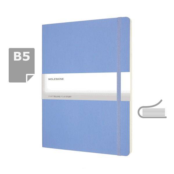 MOLESKINE Notebook approx. B5 bleu personnalisable avec logo – réf. VM402-11
