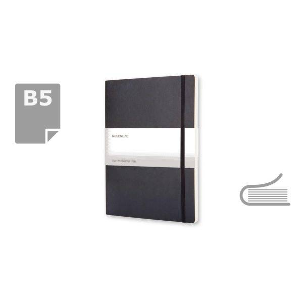MOLESKINE Notebook approx. B5 noir personnalisable avec logo – réf. VM402-03