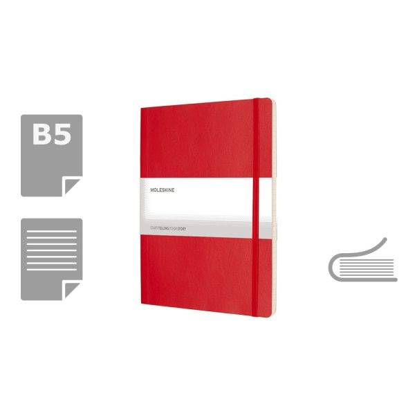 MOLESKINE Notebook approx. B5 rouge personnalisable avec logo