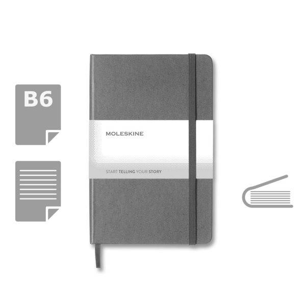 MOLESKINE Notebook approx. B6 gris personnalisable avec logo