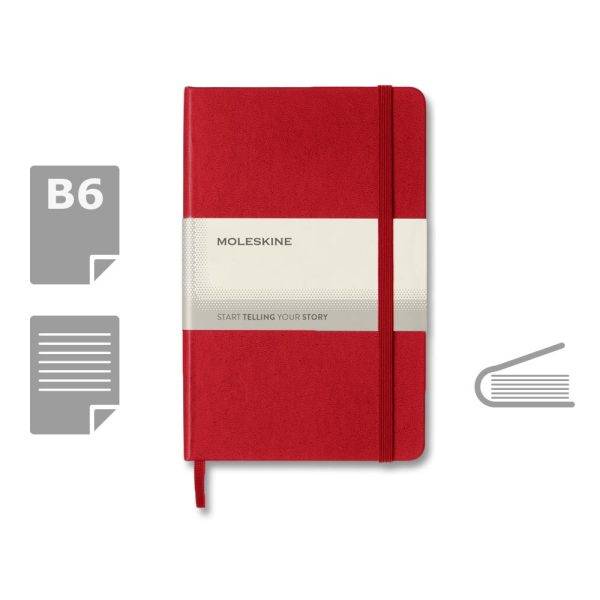 MOLESKINE Notebook approx. B6 rouge personnalisable avec logo