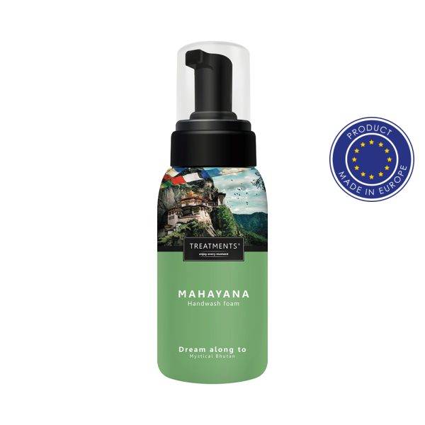 Mousse lavante pour les mains TREATMENTS vert personnalisable