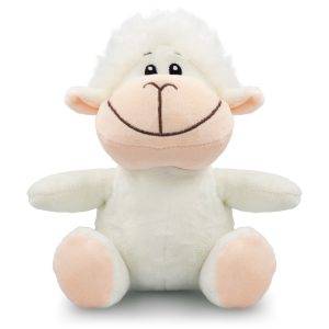 Mouton en peluche Klinta blanc personnalisable avec logo