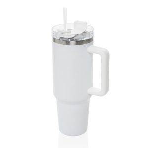 Mug 1.2L en acier recyclé RCS Peakflow blanc personnalisable avec logo