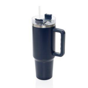 Mug 1.2L en acier recyclé RCS Peakflow bleu personnalisable avec logo