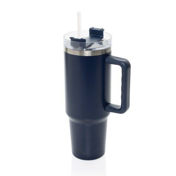 Mug 1.2L en acier recyclé RCS Peakflow bleu personnalisable avec logo