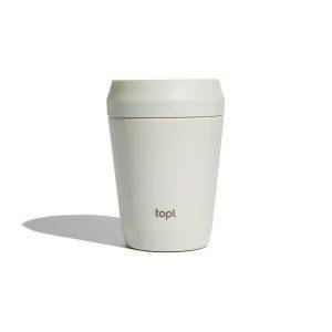 Mug 235 ml avec couvercle 360 en acier recyclé Topl personnalisable – réf. VTO02-16