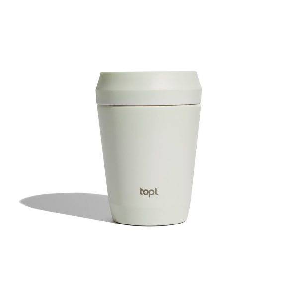 Mug 235 ml avec couvercle 360 en acier recyclé Topl personnalisable – réf. VTO02-16
