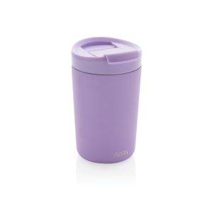 Mug 300ml en acier recyclé RCS Avira Alya violet personnalisable