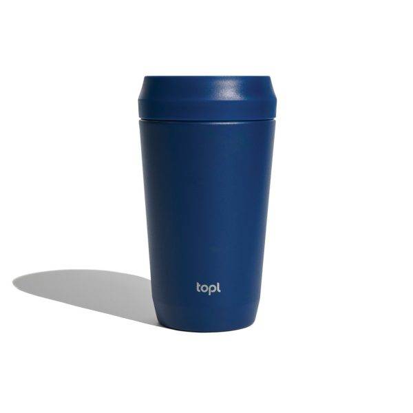 Mug 354 ml avec couvercle 360 en acier recyclé Topl personnalisable – réf. VTO01-04