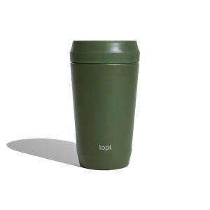 Mug 354 ml avec couvercle 360 en acier recyclé Topl personnalisable – réf. VTO01-06