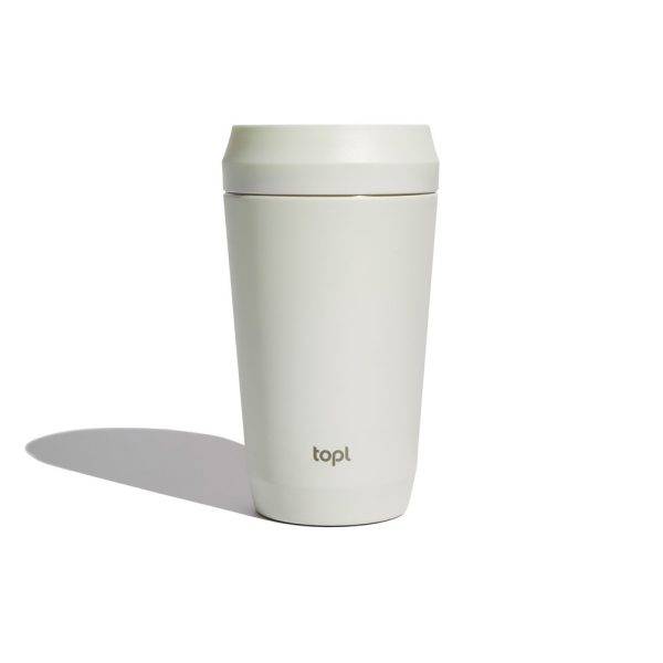 Mug 354 ml avec couvercle 360 en acier recyclé Topl personnalisable – réf. VTO01-16