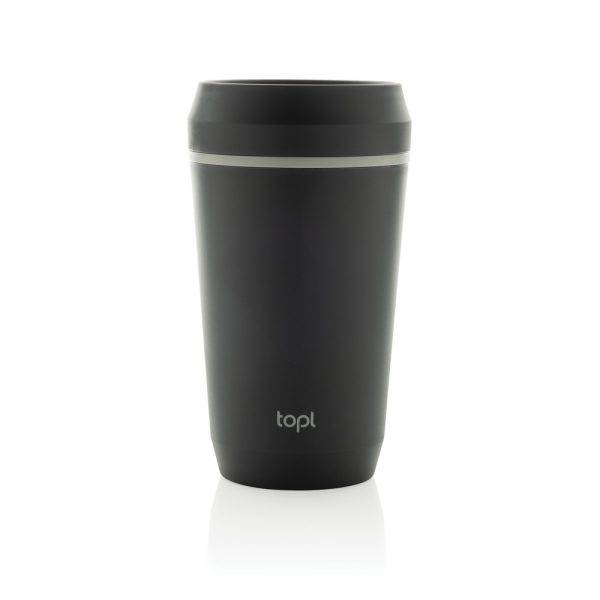 Mug 354 ml avec couvercle 360 en plastique recyclé personnalisable