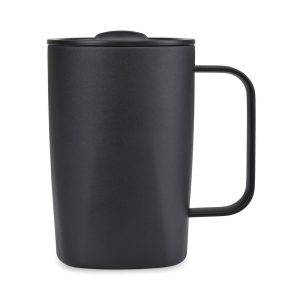 Mug 450ml en acier recyclé RCS Aviana Rowan czarny personnalisable