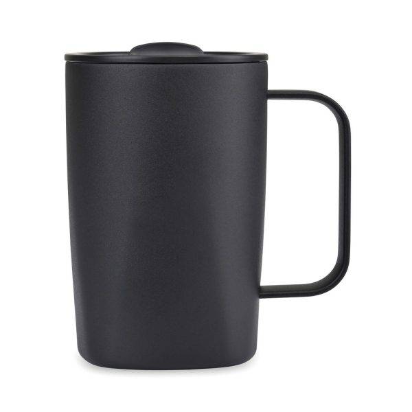 Mug 450ml en acier recyclé RCS Aviana Rowan czarny personnalisable