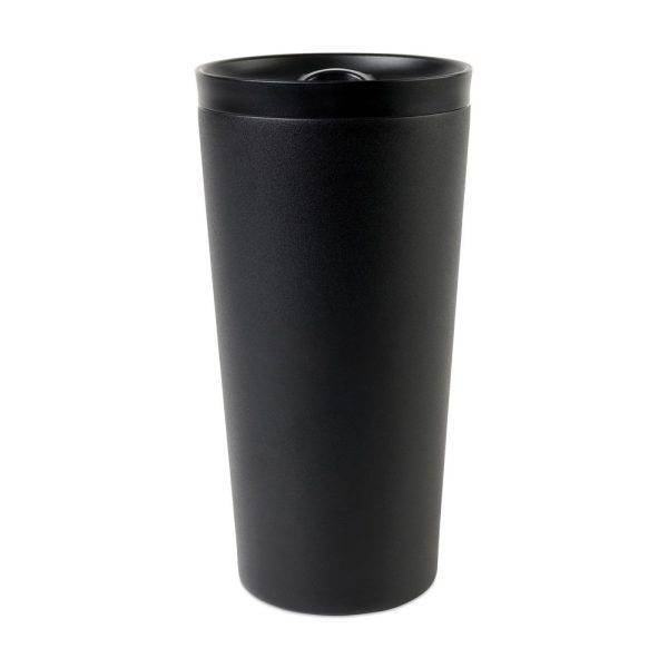 Mug 500ml en acier recyclé RCS Aviana Rowan czarny personnalisable